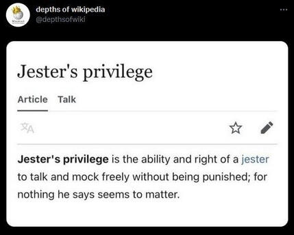 Jester's Privilege